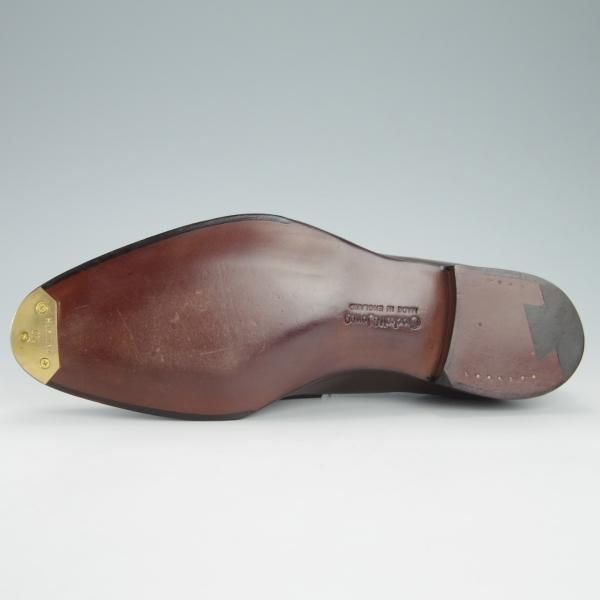 ほぼ未使用★クロケット&ジョーンズ 6E【定価￥104,500-★ハンドグレード/CRAWFORD】363ラスト/ローファー/濃茶/Crockett&Jones★h106