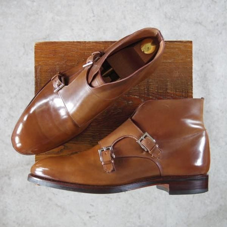 極美品★(スペイン製)CARMINA/カルミナ SIZE 7【注文価格￥125,644-★茶系コードバン/BOURBON/ホーウィン社】80523/SOLLERラスト★h108