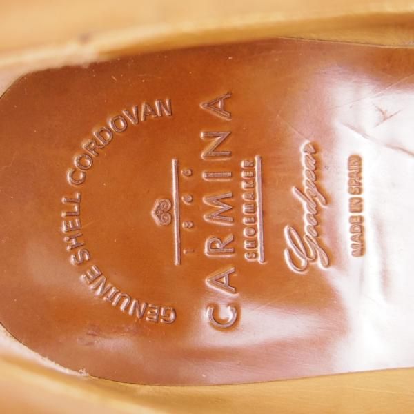 極美品★(スペイン製)CARMINA/カルミナ SIZE 7【注文価格￥125,644-★茶系コードバン/BOURBON/ホーウィン社】80523/SOLLERラスト★h108