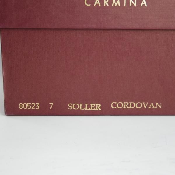 極美品★(スペイン製)CARMINA/カルミナ SIZE 7【注文価格￥125,644-★茶系コードバン/BOURBON/ホーウィン社】80523/SOLLERラスト★h108