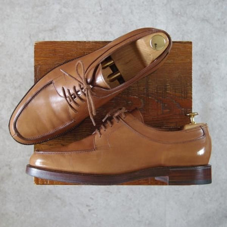 極上★ジョンロブ 8.5E【貴重★ビンテージ年代の初期BARROS/バロス】PARISロゴ/292ラスト/Uチップ/カーフ/薄茶/メンズ/JOHN LOBB★h117