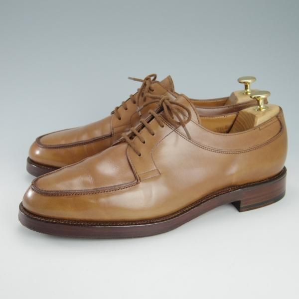 極上★ジョンロブ 8.5E【貴重★ビンテージ年代の初期BARROS/バロス】PARISロゴ/292ラスト/Uチップ/カーフ/薄茶/メンズ/JOHN LOBB★h117