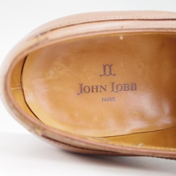 極上★ジョンロブ 8.5E【貴重★ビンテージ年代の初期BARROS/バロス】PARISロゴ/292ラスト/Uチップ/カーフ/薄茶/メンズ/JOHN LOBB★h117