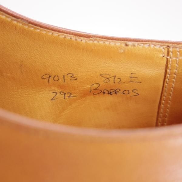 極上★ジョンロブ 8.5E【貴重★ビンテージ年代の初期BARROS/バロス】PARISロゴ/292ラスト/Uチップ/カーフ/薄茶/メンズ/JOHN LOBB★h117