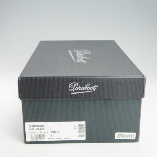 極美品★パラブーツ SIZE 8【定価￥71,500-★シャンボード/CHAMBORD】TEXソール/リスレザー/Uチップ/NUIT/紺/メンズ/Paraboot★h120