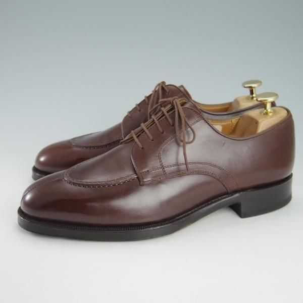 極美品★ジョンストン&マーフィー SIZE 7【★アリストクラフト/ARISTOCRAFT】Uチップ/カーフ/濃茶/メンズ/Johnston&Murphy★h121