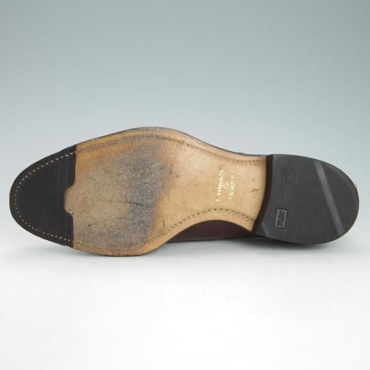 極美品★ジョンストン&マーフィー SIZE 7【★アリストクラフト/ARISTOCRAFT】Uチップ/カーフ/濃茶/メンズ/Johnston&Murphy★h121