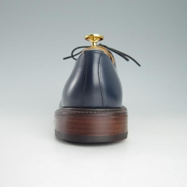 未使用★(英)サンダース製 UK8/US9【★マークマクナイリー別注/プレーントゥ】カーフ/紺/メンズ/SANDERS/MARK MCNAIRY★h122