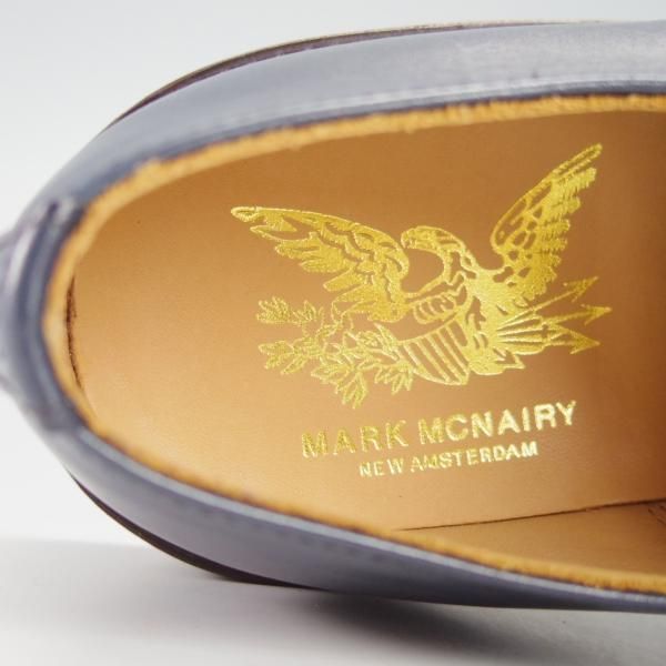 未使用★(英)サンダース製 UK8/US9【★マークマクナイリー別注/プレーントゥ】カーフ/紺/メンズ/SANDERS/MARK MCNAIRY★h122