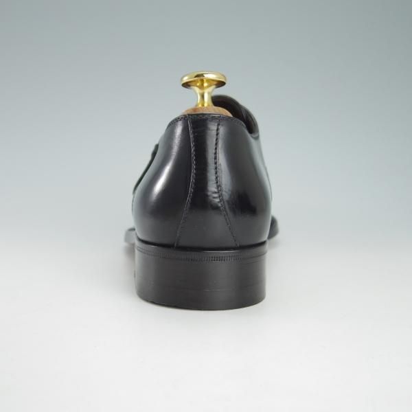 ★(伊)ア・テストーニ SIZE 5【上級★ブラックラピド製法/ブラックラベル】モンクストラップ/カーフ/黒/BLACK LABEL/a.testoni★h124