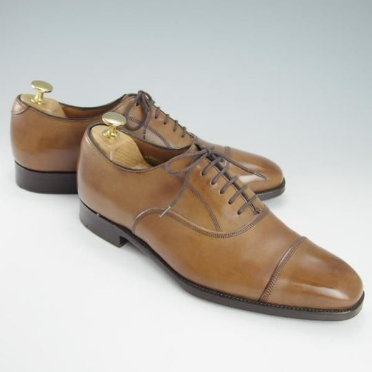 極上★トリッカーズ 6E【現行定価￥104,500-★(英)WALKER&GUNN別注/Ashby】ウォーカー&ガン/ストレートチップ/薄茶/Tricker's★h125