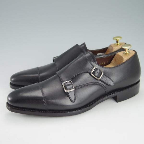 未使用★ユニオンインペリアル SIZE 8.5【定価￥42,900-★ダイナイトソール仕様/U1942】ダブルモンク/カーフ/黒/Union Imperial★h126