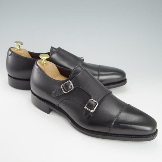 未使用★ユニオンインペリアル SIZE 8.5【定価￥42,900-★ダイナイトソール仕様/U1942】ダブルモンク/カーフ/黒/Union Imperial★h126