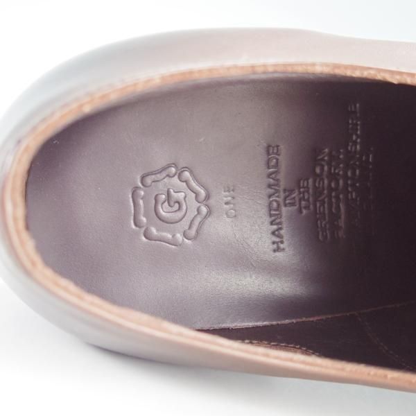 未使用★(英)グレンソン 7.5F【上級★G-ONEライン/G1】33551/ストレートチップ/カーフ/濃茶/メンズ/GRENSON★h127