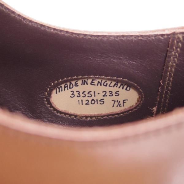 未使用★(英)グレンソン 7.5F【上級★G-ONEライン/G1】33551/ストレートチップ/カーフ/濃茶/メンズ/GRENSON★h127