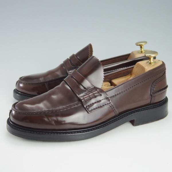 極上★チャーチ 60G/UK6【ブックバインダーカーフ★WILLENHALL/コインローファー】126ラスト/濃茶/Church's★h128