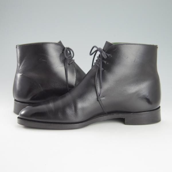 極上★トリッカーズ SIZE 6.5【モデル定価￥82,080-★ジョージブーツ/M7098】チャッカ ブーツ/ボックスカーフ/黒/メンズ/Tricker's★h130