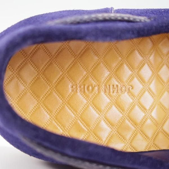 ★ジョンロブ 8.5E【★ローファー/TRENTON】7810ラスト/スリッポン/スエード/紺/メンズ/JOHN LOBB★h133