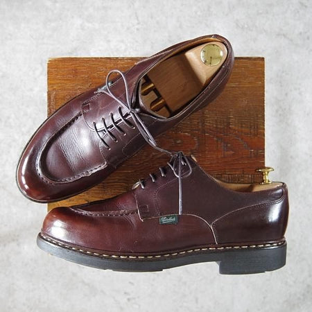 極上★パラブーツ SIZE 8.5【定価￥71,500-★シャンボード/CHAMBORD】カフェ/CAFE/リスレザー/TEXソール/Uチップ/濃茶/Paraboot★h135