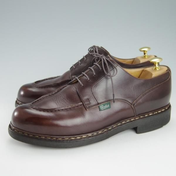 極上★パラブーツ SIZE 8.5【定価￥71,500-★シャンボード/CHAMBORD】カフェ/CAFE/リスレザー/TEXソール/Uチップ/濃茶/Paraboot★h135