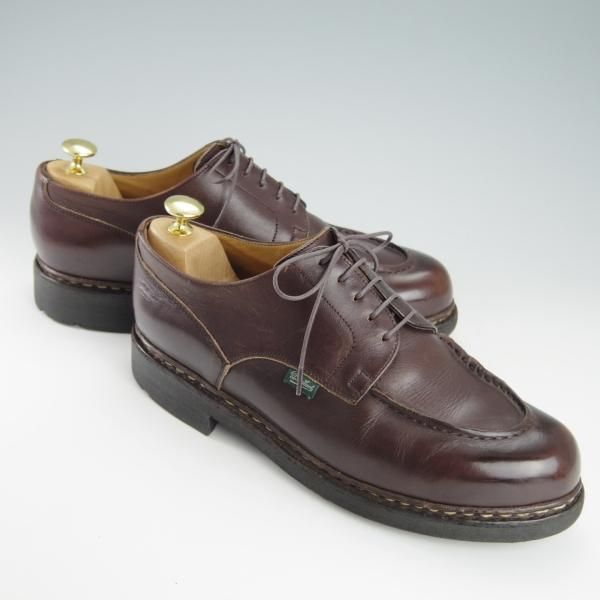 極上★パラブーツ SIZE 8.5【定価￥71,500-★シャンボード/CHAMBORD】カフェ/CAFE/リスレザー/TEXソール/Uチップ/濃茶/Paraboot★h135