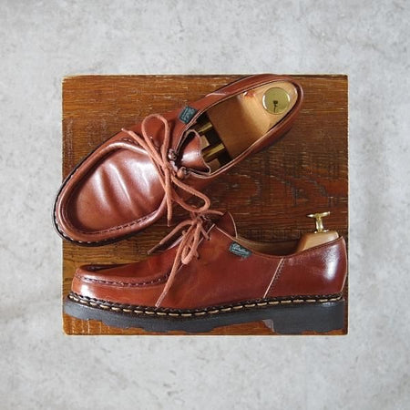 極上★パラブーツ(レディース) SIZE 3.5【定価￥69,300-★ミカエル/MICHAEL】チロリアンシューズ/リスレザー/MARRON/茶/Paraboot★h138