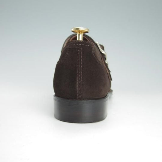 極美品★Soffice&Solid/ソフィス&ソリッド SIZE 7.5【定価￥59,400-★ダブルモンク/S803】スエード/濃茶/トレーディングポスト取扱★h141