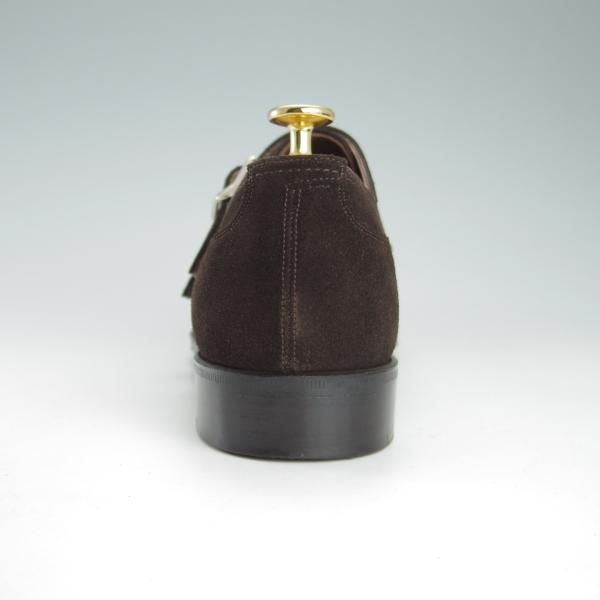 極美品★Soffice&Solid/ソフィス&ソリッド SIZE 7.5【定価￥59,400-★ダブルモンク/S803】スエード/濃茶/トレーディングポスト取扱★h141