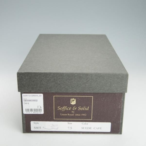 極美品★Soffice&Solid/ソフィス&ソリッド SIZE 7.5【定価￥59,400-★ダブルモンク/S803】スエード/濃茶/トレーディングポスト取扱★h141