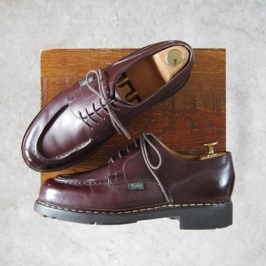 極美品★パラブーツ SIZE 6【定価￥71,500-★シャンボード/CHAMBORD】カフェ/CAFE/リスレザー/TEXソール/Uチップ/濃茶/Paraboot★h143