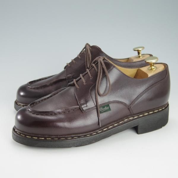 極美品★パラブーツ SIZE 6【定価￥71,500-★シャンボード/CHAMBORD】カフェ/CAFE/リスレザー/TEXソール/Uチップ/濃茶/Paraboot★h143
