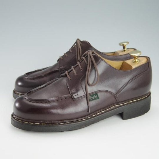 極美品★パラブーツ SIZE 6【定価￥71,500-★シャンボード/CHAMBORD】カフェ/CAFE/リスレザー/TEXソール/Uチップ/濃茶/Paraboot★h143