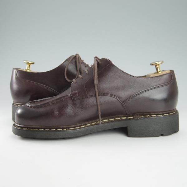 極美品★パラブーツ SIZE 6【定価￥71,500-★シャンボード/CHAMBORD】カフェ/CAFE/リスレザー/TEXソール/Uチップ/濃茶/Paraboot★h143
