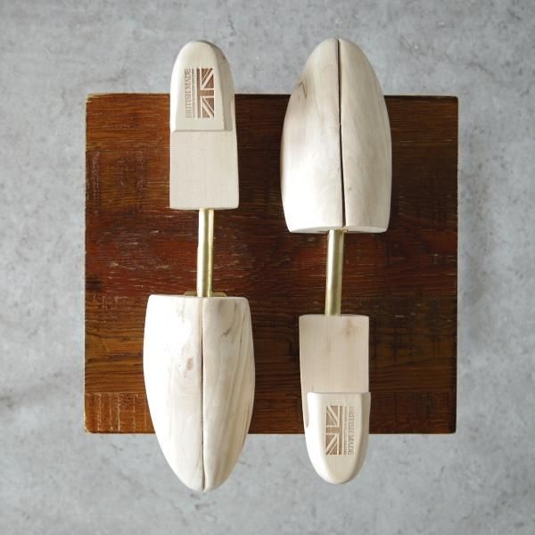 極上★BRITISH MADE/ブリティッシュメイド Sサイズ【定価￥6,600-★木製シューツリー】シューキーパー/メンズ★h168