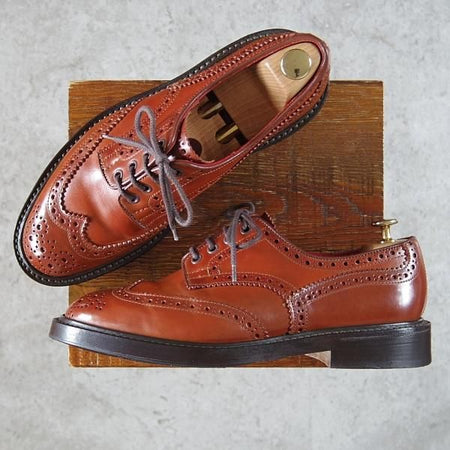 極上★トリッカーズ SIZE 8【現行定価￥165,000-★マホガニー系/コードバン/BOURTON】バートン/5633/カントリーシューズ/Tricker's★h153