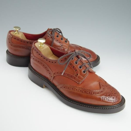 極上★トリッカーズ SIZE 8【現行定価￥165,000-★マホガニー系/コードバン/BOURTON】バートン/5633/カントリーシューズ/Tricker's★h153