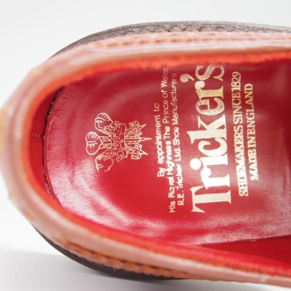 極上★トリッカーズ SIZE 8【現行定価￥165,000-★マホガニー系/コードバン/BOURTON】バートン/5633/カントリーシューズ/Tricker's★h153