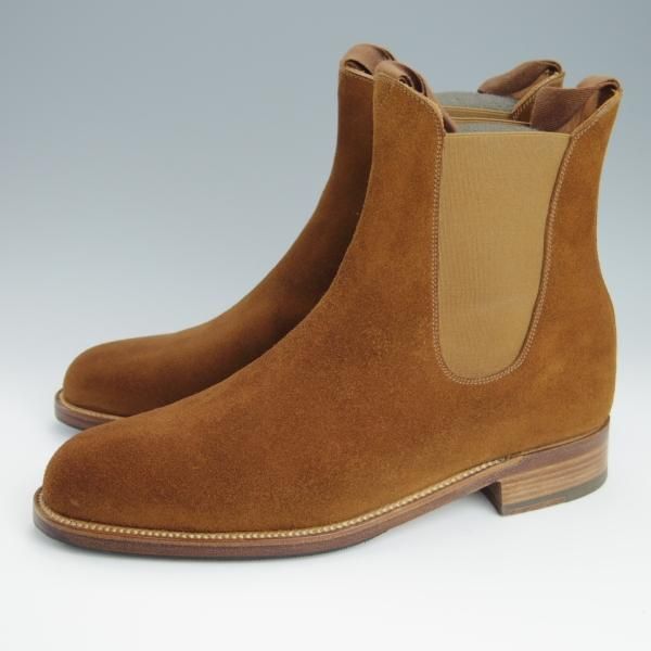 極上★J.M.ウェストン 5.5D【定価￥176,000-★サイドゴアブーツ/705】YUCCA/茶/39ラスト/スエード/メンズ/Weston/ウエストン★h154