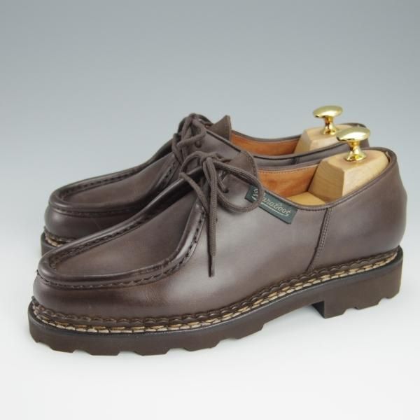 未使用★パラブーツ SIZE 38【現行定価￥71,500-★リゾルト林氏愛用素材/オイルドヌバック】MICHAEL/ミカエル/濃茶/Paraboot★h155