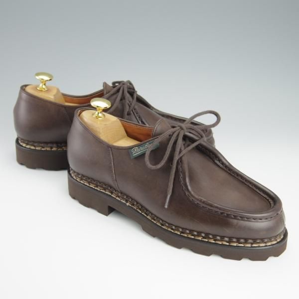 未使用★パラブーツ SIZE 38【現行定価￥71,500-★リゾルト林氏愛用素材/オイルドヌバック】MICHAEL/ミカエル/濃茶/Paraboot★h155