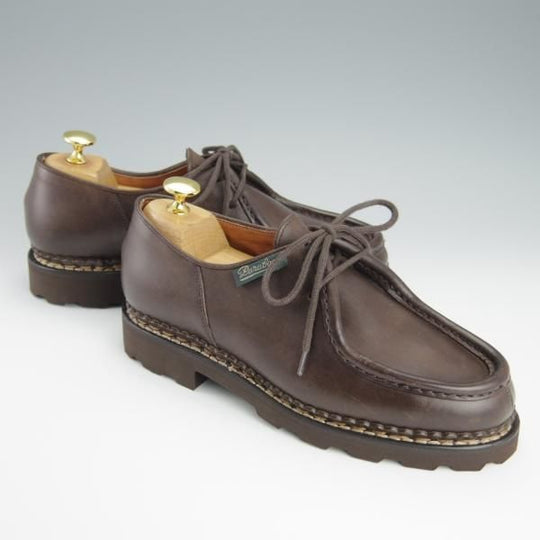 未使用★パラブーツ SIZE 38【現行定価￥71,500-★リゾルト林氏愛用素材/オイルドヌバック】MICHAEL/ミカエル/濃茶/Paraboot★h155