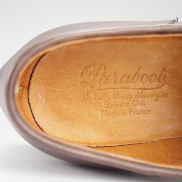 未使用★パラブーツ SIZE 38【現行定価￥71,500-★リゾルト林氏愛用素材/オイルドヌバック】MICHAEL/ミカエル/濃茶/Paraboot★h155