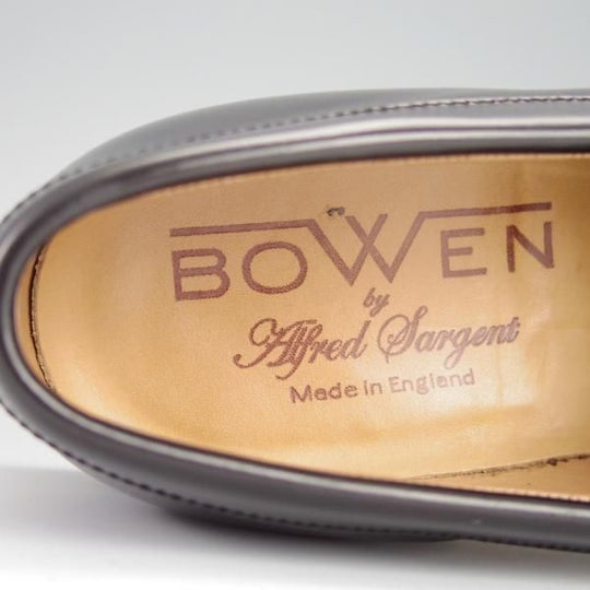 極美品★(英)アルフレッド・サージェント SIZE 6.5【貴重★(仏)BOWEN別注/コインローファー】黒/メンズ/Alfred Sargent★h157