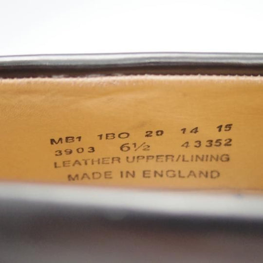 極美品★(英)アルフレッド・サージェント SIZE 6.5【貴重★(仏)BOWEN別注/コインローファー】黒/メンズ/Alfred Sargent★h157