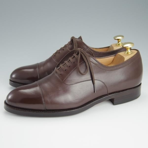 美品★(スペイン製)CARMINA/カルミナ SIZE 5.5【トレーディングポスト別注★ストレートチップ/788】カーフ/濃茶/Trading Post★h159