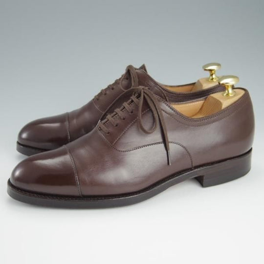 美品★(スペイン製)CARMINA/カルミナ SIZE 5.5【トレーディングポスト別注★ストレートチップ/788】カーフ/濃茶/Trading Post★h159