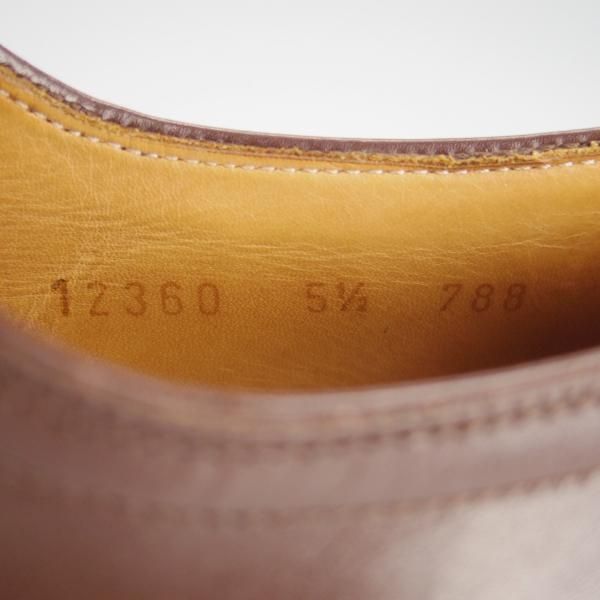 美品★(スペイン製)CARMINA/カルミナ SIZE 5.5【トレーディングポスト別注★ストレートチップ/788】カーフ/濃茶/Trading Post★h159