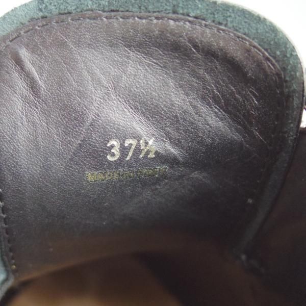 極上★プラダ(レディース) SIZE 37.5【同系モデル定価￥118,800-★フルブローグ/黒】ポリッシュレザー/シューズ/PRADA★h160