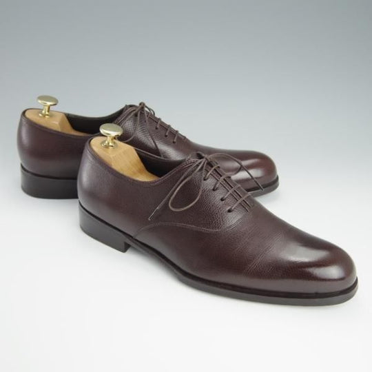 極美品★(伊)サルヴァトーレ・フェラガモ 6.5EE【★プレーントゥ/濃茶】グレインレザー/メンズ/シューズ/靴/Salvatore Ferragamo★h162