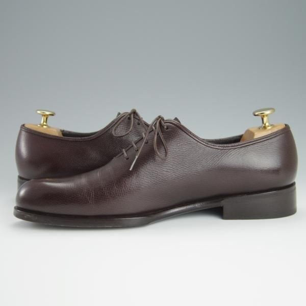 極美品★(伊)サルヴァトーレ・フェラガモ 6.5EE【★プレーントゥ/濃茶】グレインレザー/メンズ/シューズ/靴/Salvatore Ferragamo★h162